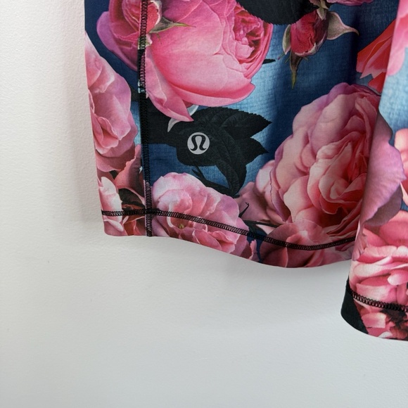 Lululemon Lightened Up Singlet Tank Top Secret Garden Floral Rose Pink Size 4 - Picture 5 of 8